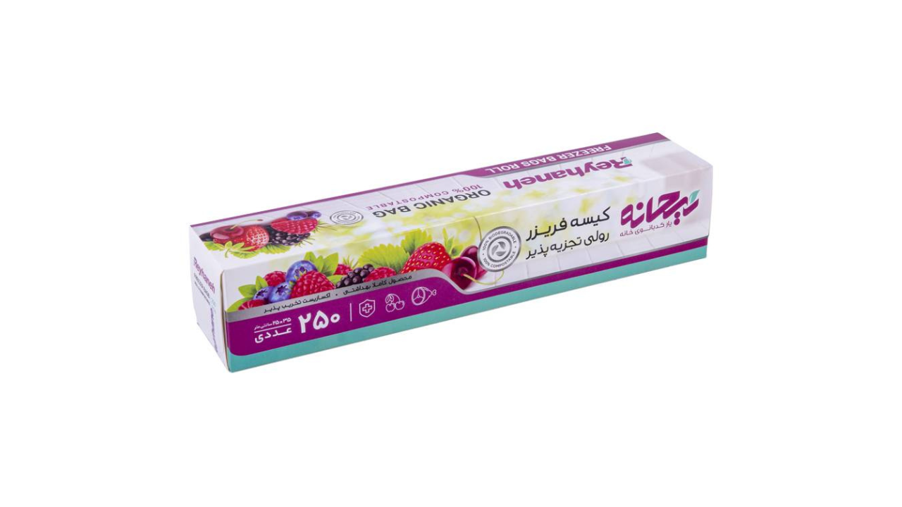 product_1700125515_SVBYZ کیسه فریزر رولی جعبه ای ریحانه 250 تایی - تصویر 1