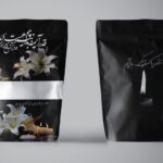 پاکت ترحیم سایز 32*22 پنجره دار فست پک دورو طرح شمع و گل