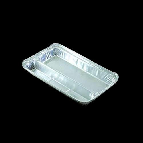 product_1723709685_KHIKR ظرف آلومینیوم دو خانه کبابی کد (703) 70 میکرون آی تی پکینگ - تصویر 1