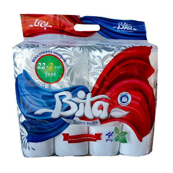 product_1723961208_Y2GBE دستمال توالت دلسی 24 قلو بیتا - تصویر 1