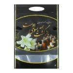پاکت ترحیم زیپ دار سایز 32*22 پنجره دار طرح لیلیوم سفید تیمچه پلاس
