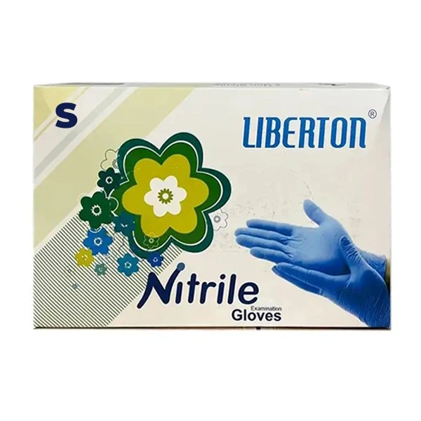 product_1758553640_WTQFX دستکش نیتریل آبی 100 عددی سایز اسمال لیبرتون - تصویر 1