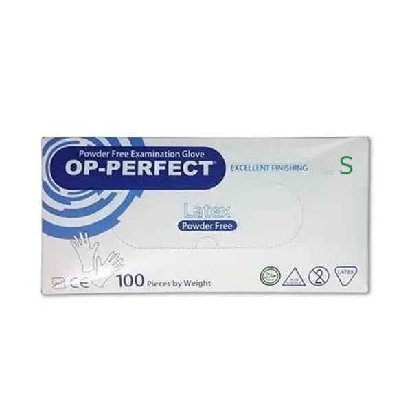product_1758614347_CWMVG دستکش لاتکس بدون پودر 100 عددی سایز اسمال اوپی پرفکت - تصویر 1