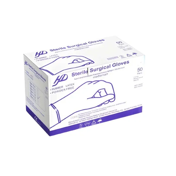 product_1759248144_VIA4V دستکش جراحی کم پودر 50 جفتی سایز 7.5 اچ دی - تصویر 1