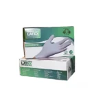دستکش لاتکس بدون پودر 100 عددی سایز مدیوم مالزی A1 GLOVE - تصویر 2