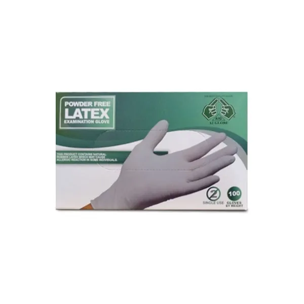 product_1759657070_NT83D دستکش لاتکس بدون پودر 100 عددی سایز مدیوم مالزی A1 GLOVE - تصویر 1