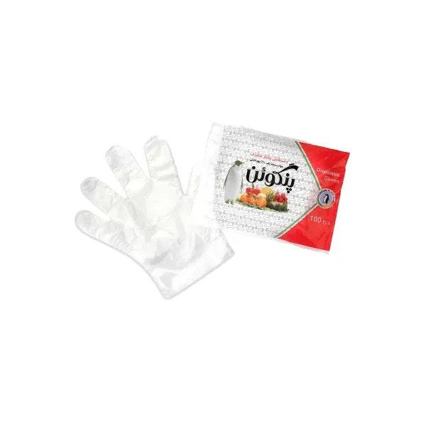 product_1761837730_X1UPG دستکش یکبار مصرف پلاستیکی 100 عددی پنگوئن - تصویر 1