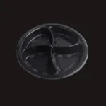 بشقاب یکبار مصرف چهارخانه 16 گرم زرد PS توسکا