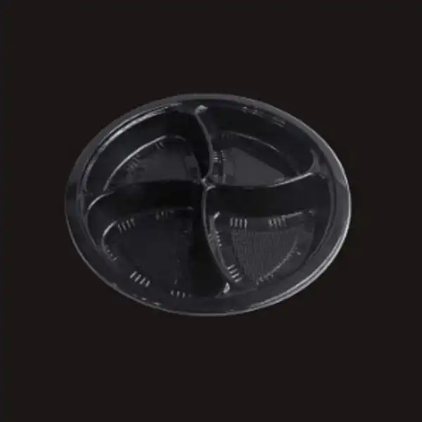 product_1768115647_FI2FY بشقاب یکبار مصرف چهارخانه 16 گرم زرد PS توسکا - تصویر 1