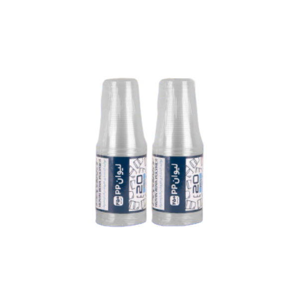 product_1768131073_NH1JD پک لیوان یکبار مصرف PP 250 CC (20 عددی) نوین رویا پلیمر - تصویر 1