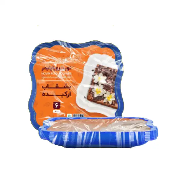 product_1768131613_QNE82 پک بشقاب ارکیده (6 عددی) نوین رویا پلیمر - تصویر 1