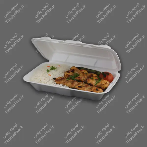 product_1778084455_IUUEZ ظرف یکبار مصرف فوم یک و نیم پرسی کاسپین - تصویر 1