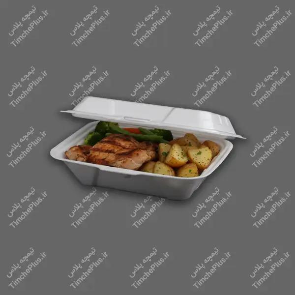 product_1778084810_SZJJO ظرف یکبار مصرف فوم تک پرسی کاسپین - تصویر 1