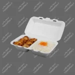 ظرف غذا فوم دو پرسی دو خانه کاسپین