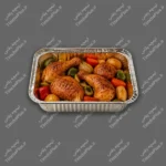 ظرف یکبار مصرف آلومینیومی سه پرسی کد 116 کارتن قرمز پارسه هیرو - تصویر 2