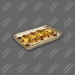 دیس کبابی یکبار مصرف آلومینیومی دو خانه کد 119 ویژه پارسه هیرو - تصویر 2