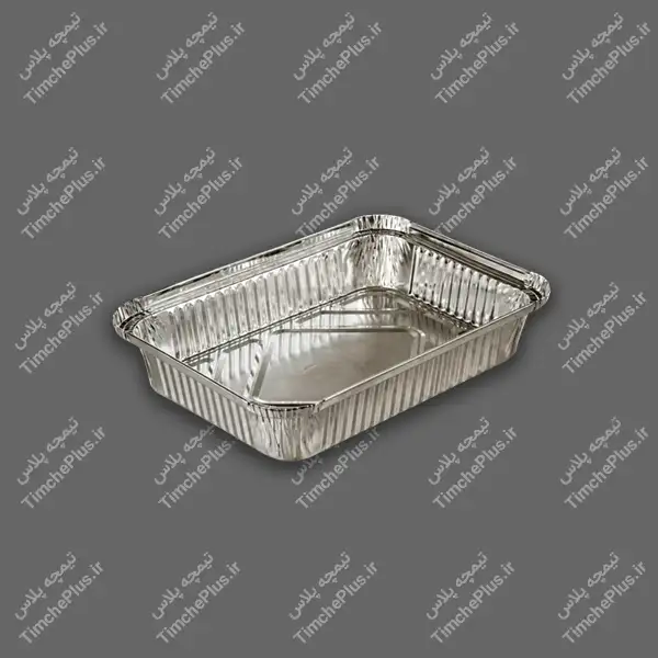 product_1779209037_IGT8F ظرف یکبار مصرف آلومینیومی دو پرسی کم ارتفاع کد 129 پارسه هیرو - تصویر 1