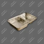 ظرف یکبار مصرف آلومینیومی دو خانه بزرگ کد 223 کارتن سبز پارسه هیرو