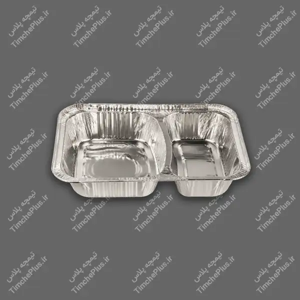 product_1779209701_BUW3R ظرف یکبار مصرف آلومینیومی دو خانه کد 224 کارتن سبز پارسه هیرو - تصویر 1