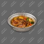 ظرف یکبار مصرف آلومینیومی تک پرسی گرد کد 555 پارسه هیرو - تصویر 2