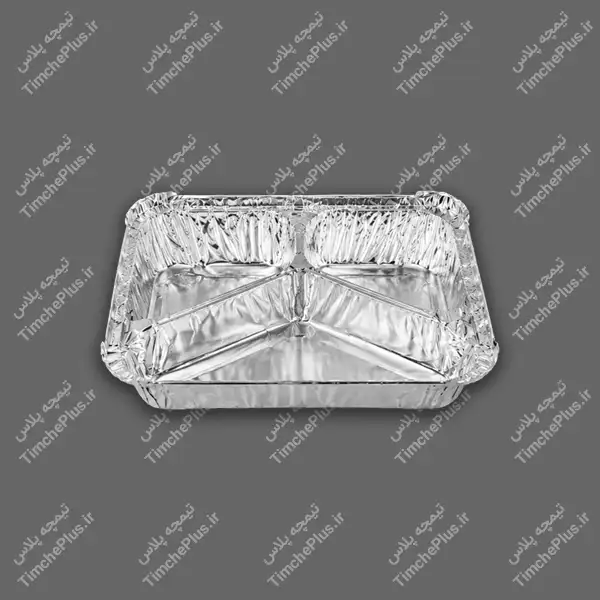 product_1779210795_COJF6 ظرف یکبار مصرف آلومینیومی سه خانه کد 729 ویژه پارسه هیرو - تصویر 1