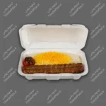 ظرف یکبار مصرف فوم دو پرسی کیمیا (ظرفین گل) - تصویر 2